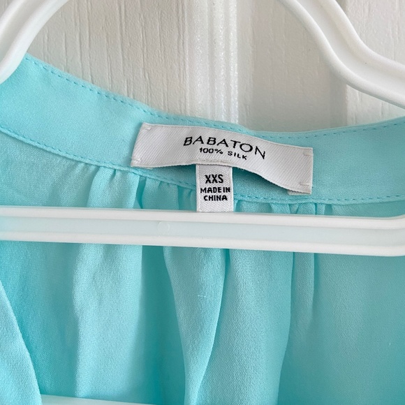 Babaton turquoise sleeveless dress - Picture 3 of 4